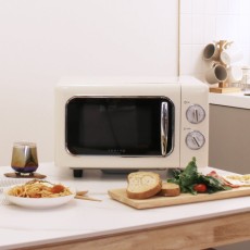 쿠잉공식쇼핑몰공식 쿠잉 레트로 플랫 전자레인지 MC-R20SBFL 블루 20L 무회전 전자렌지 소형 미니 원룸